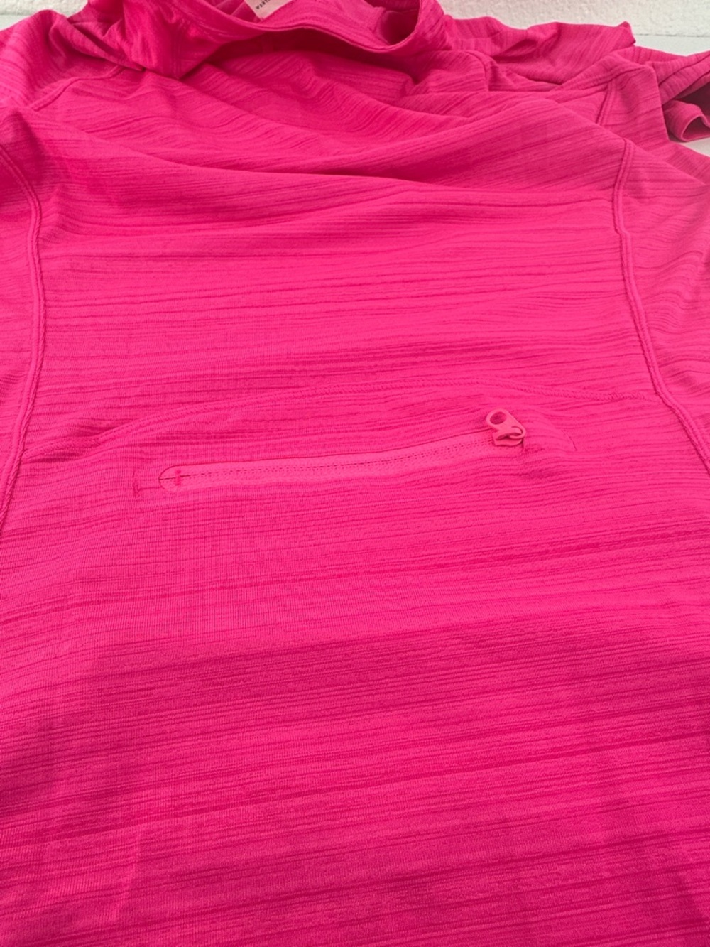 Athleta Bright Pink Short Sleeve Active Top Size Medium - Picture 6 of 8